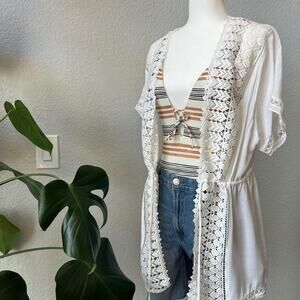 Ramy brook designer crochet eyelet